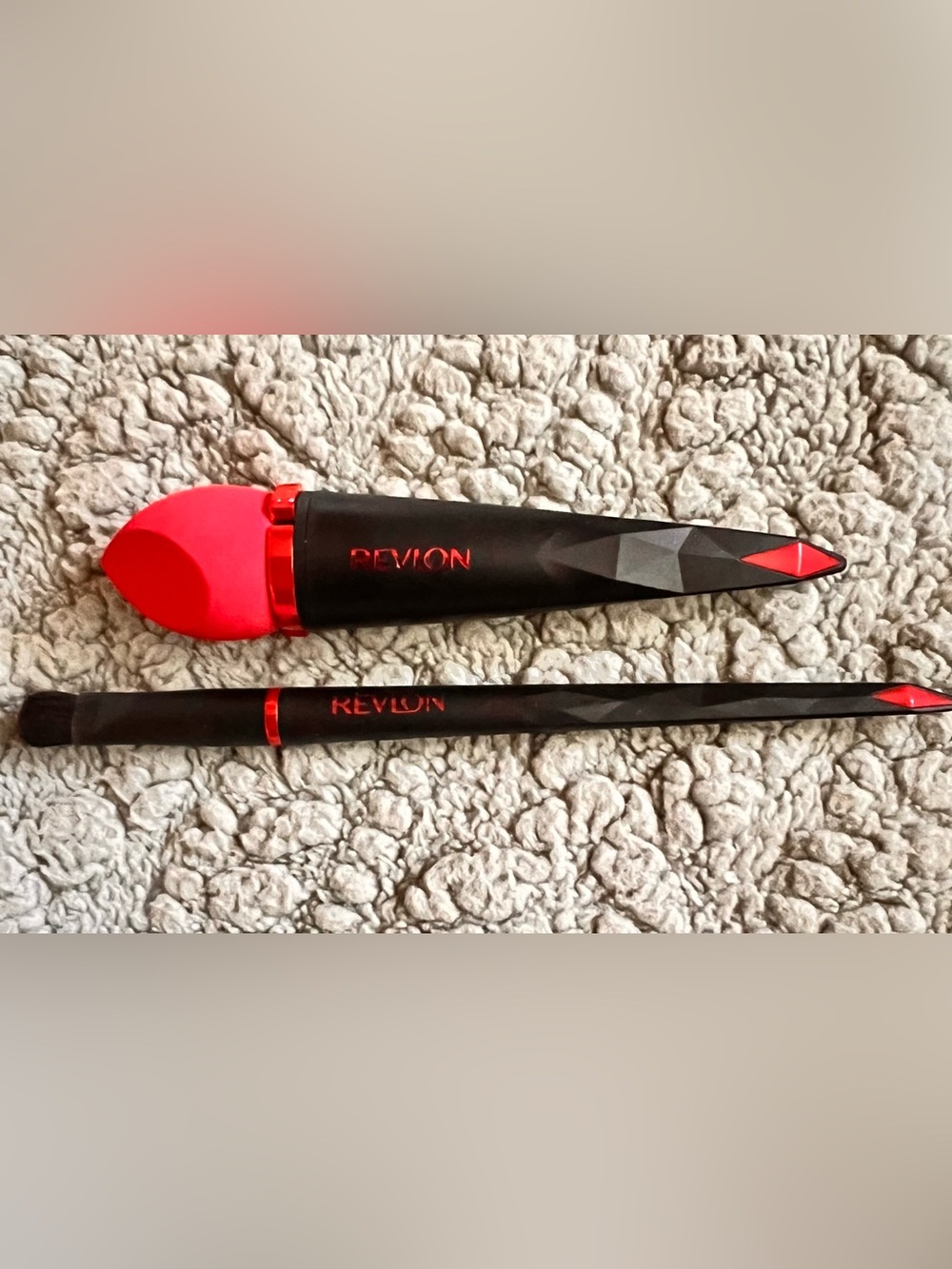 Revlon Black & Red Dual-Ended Makeup Brushes